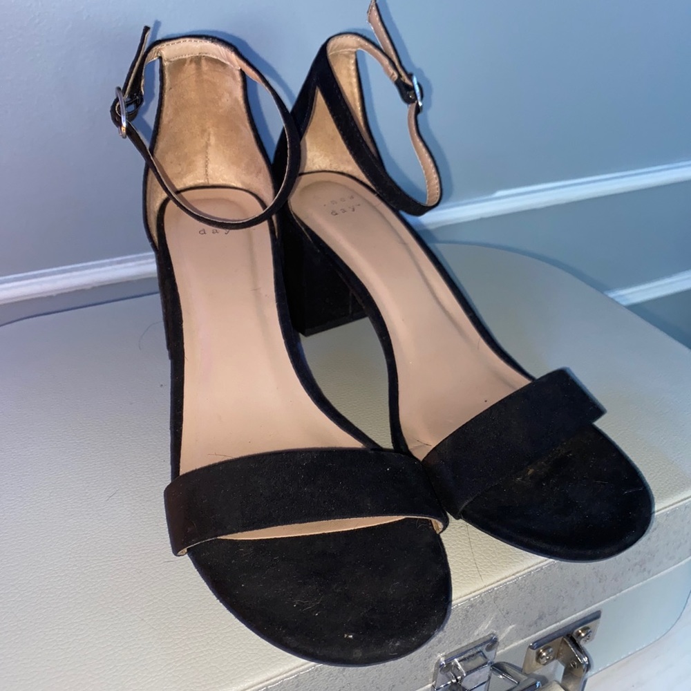 Black Strappy Heels